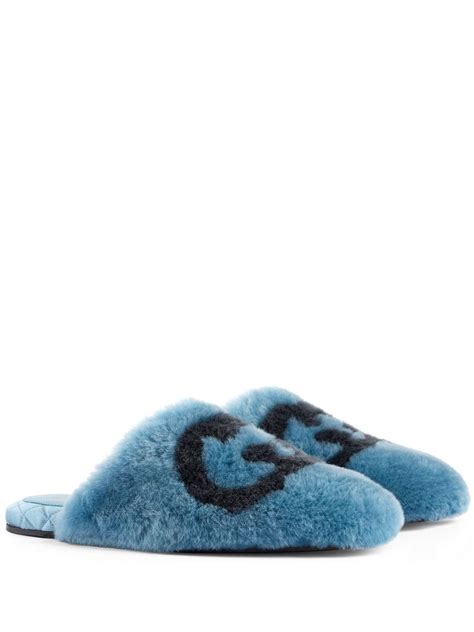 fluffy gucci slippers|Gucci bedroom slippers.